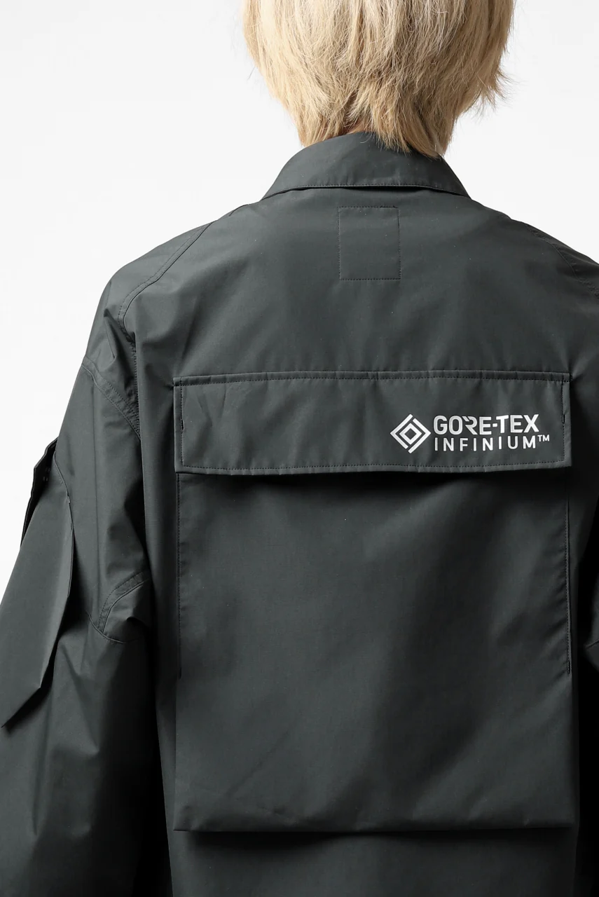 D-VEC x ALMOSTBLACK "GORETEX INFUNIUM 2L SHELL" SHIRTS JACKET (ALGIE BLACK) - Image 41