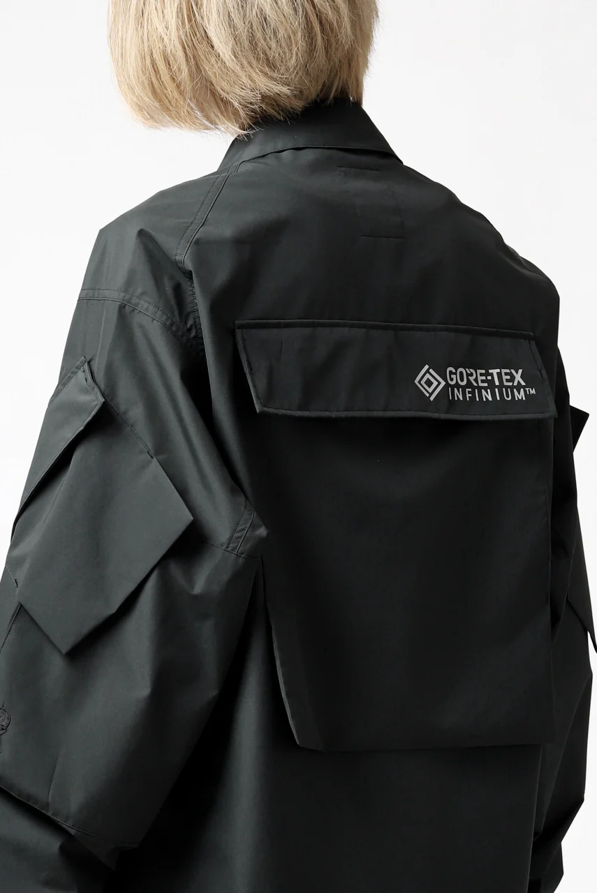 D-VEC x ALMOSTBLACK "GORETEX INFUNIUM 2L SHELL" SHIRTS JACKET (ALGIE BLACK) - Image 42