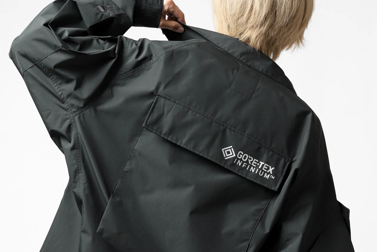 D-VEC x ALMOSTBLACK "GORETEX INFUNIUM 2L SHELL" SHIRTS JACKET (ALGIE BLACK) - Image 44