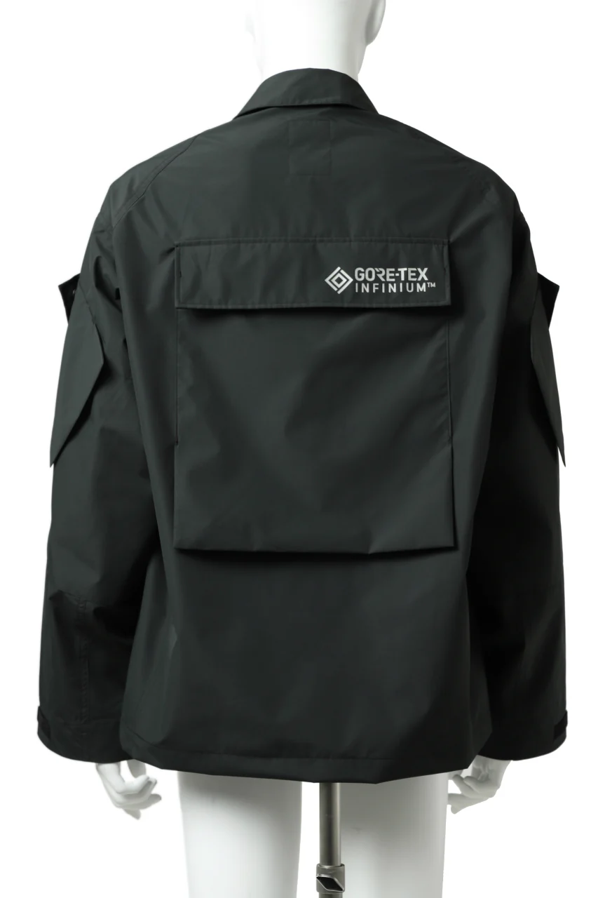 D-VEC x ALMOSTBLACK "GORETEX INFUNIUM 2L SHELL" SHIRTS JACKET (ALGIE BLACK) - Image 5