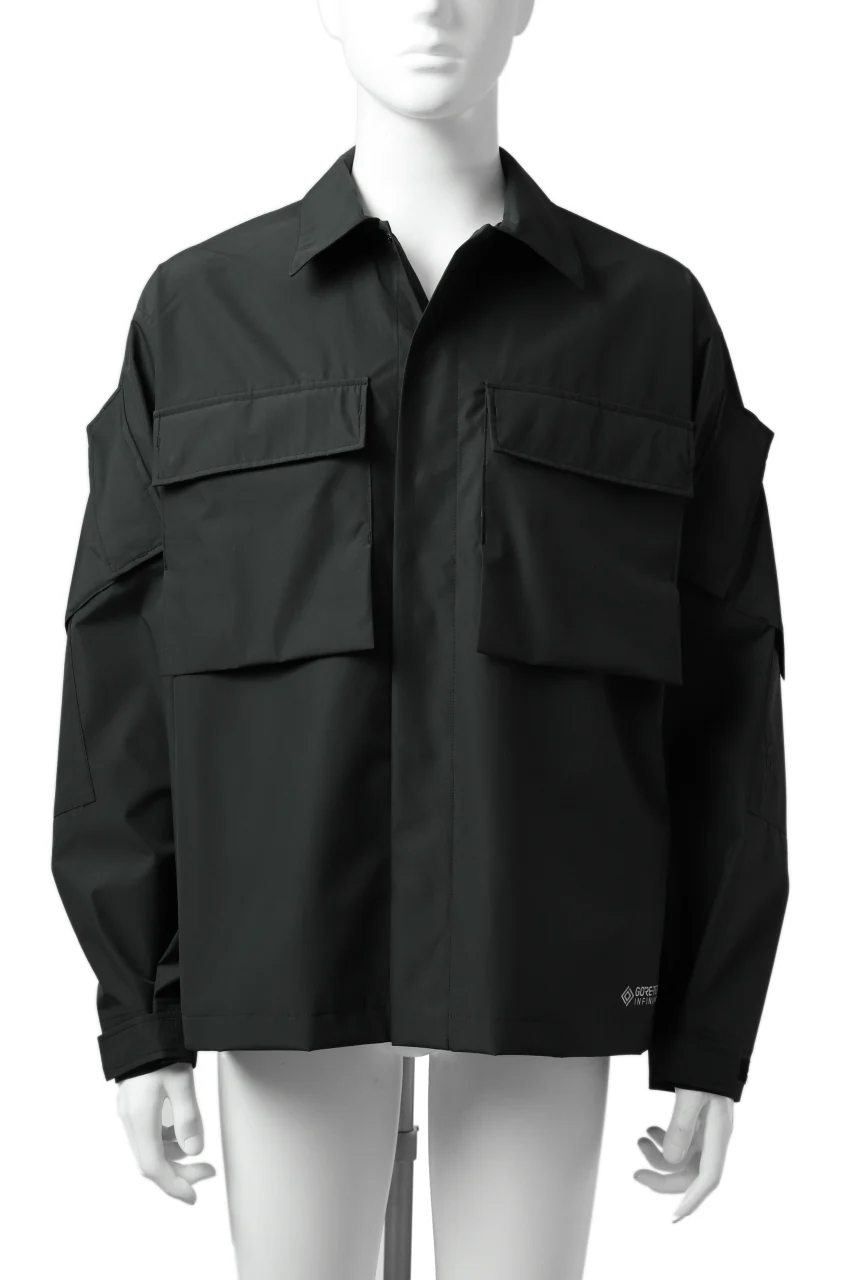 D-VEC x ALMOSTBLACK "GORETEX INFUNIUM 2L SHELL" SHIRTS JACKET (ALGIE BLACK) - Image 6