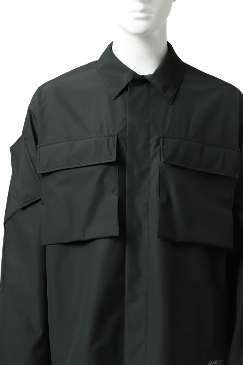 D-VEC x ALMOSTBLACK "GORETEX INFUNIUM 2L SHELL" SHIRTS JACKET (ALGIE BLACK) - Image 7