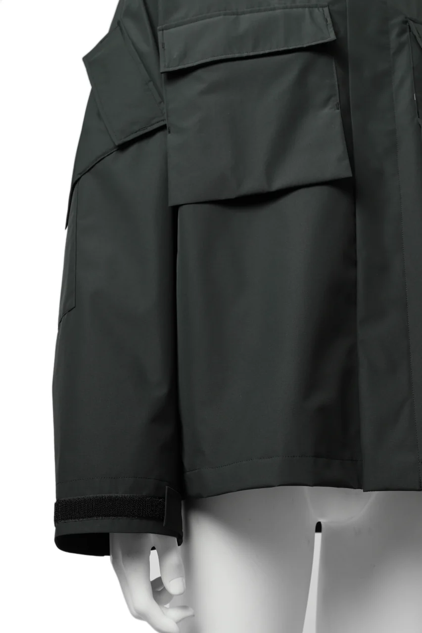 D-VEC x ALMOSTBLACK "GORETEX INFUNIUM 2L SHELL" SHIRTS JACKET (ALGIE BLACK) - Image 8
