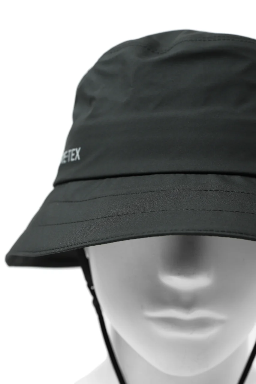 D-VEC x ALMOSTBLACK "GORETEX PRODUCT 3L SHELL" HAT (DARK GREY) - Image 11