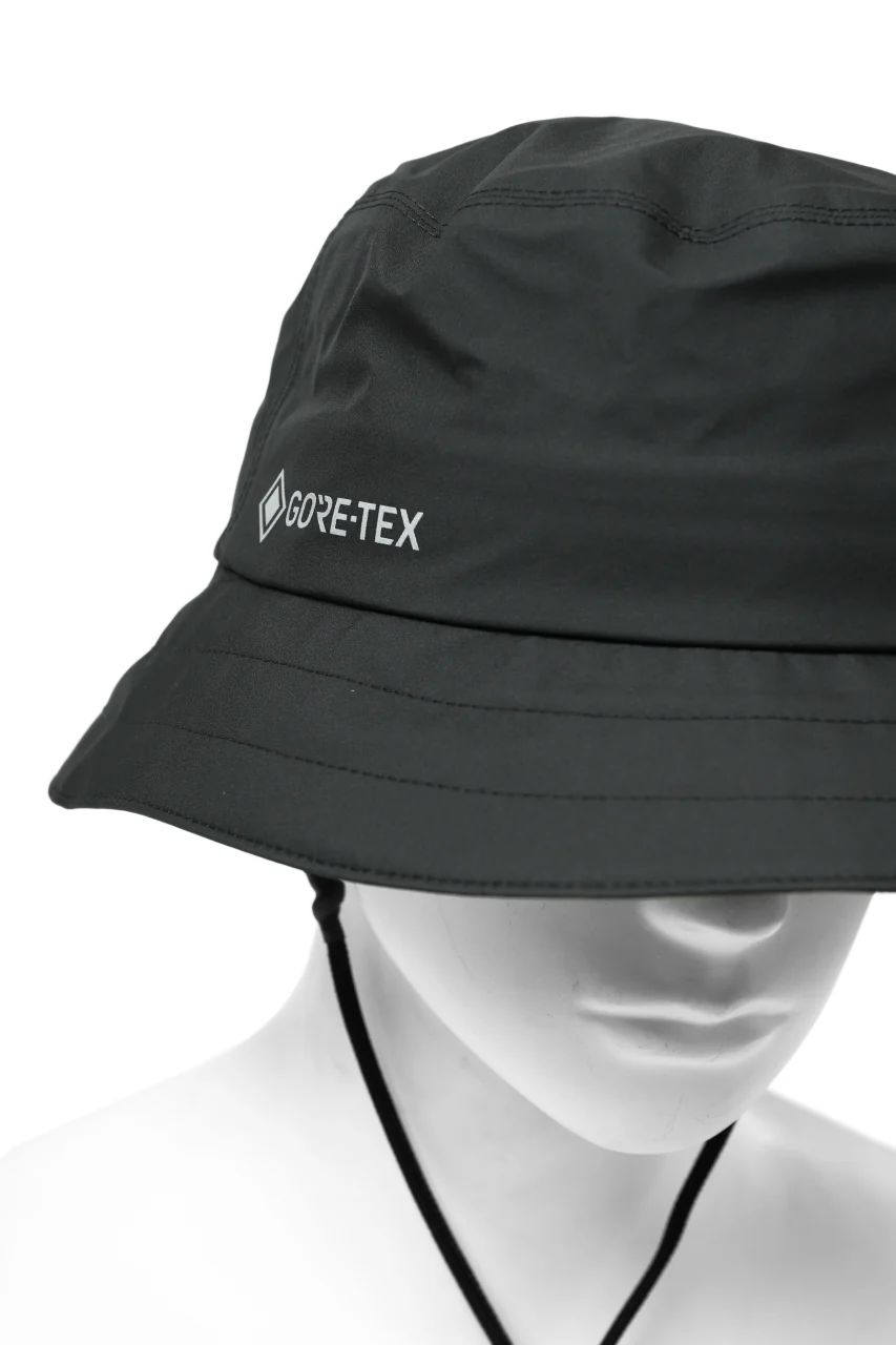 D-VEC x ALMOSTBLACK "GORETEX PRODUCT 3L SHELL" HAT (DARK GREY) - Image 12