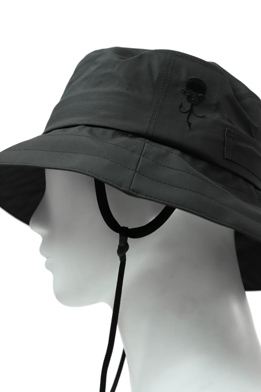 D-VEC x ALMOSTBLACK "GORETEX PRODUCT 3L SHELL" HAT (DARK GREY) - Image 13