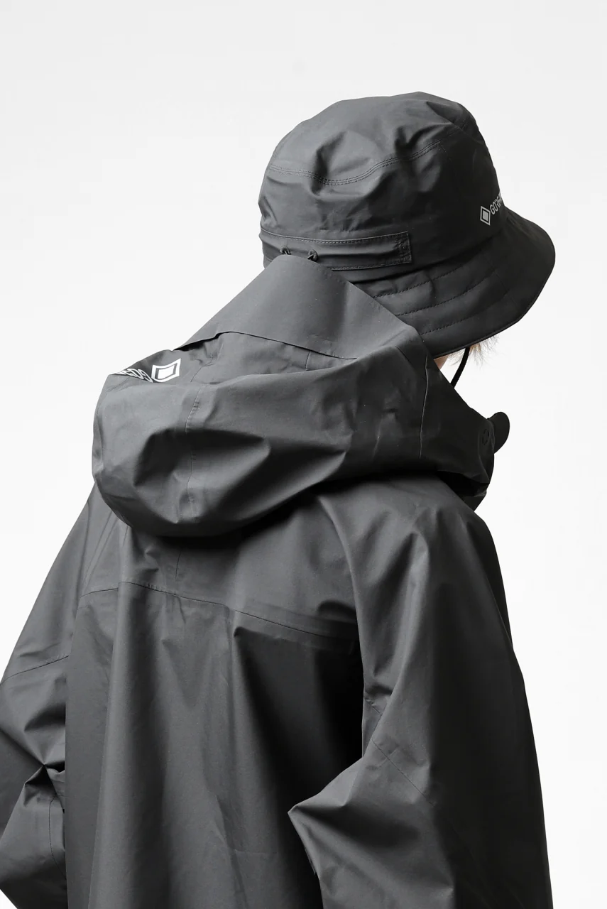 D-VEC x ALMOSTBLACK "GORETEX PRODUCT 3L SHELL" HAT (DARK GREY) - Image 18