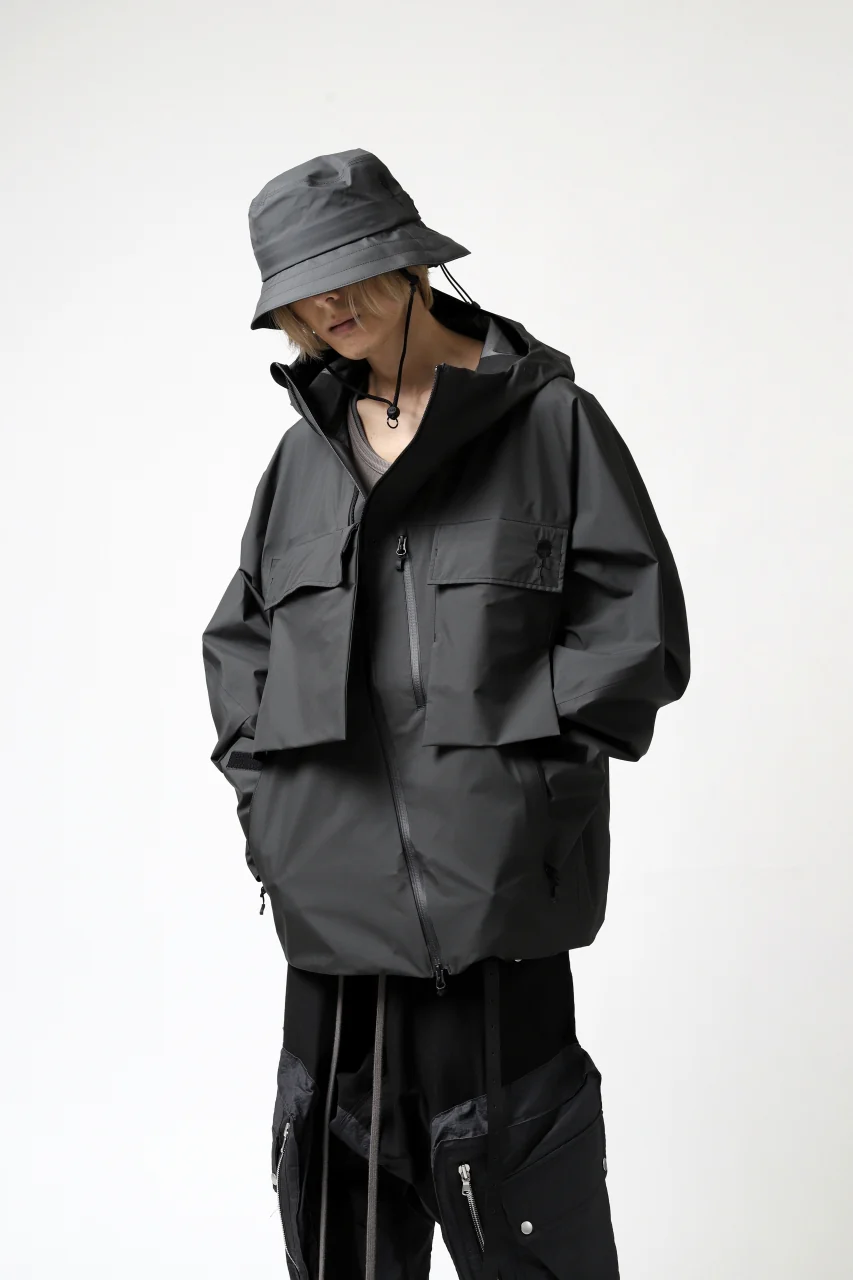 D-VEC x ALMOSTBLACK "GORETEX PRODUCT 3L SHELL" HAT (DARK GREY) - Image 32