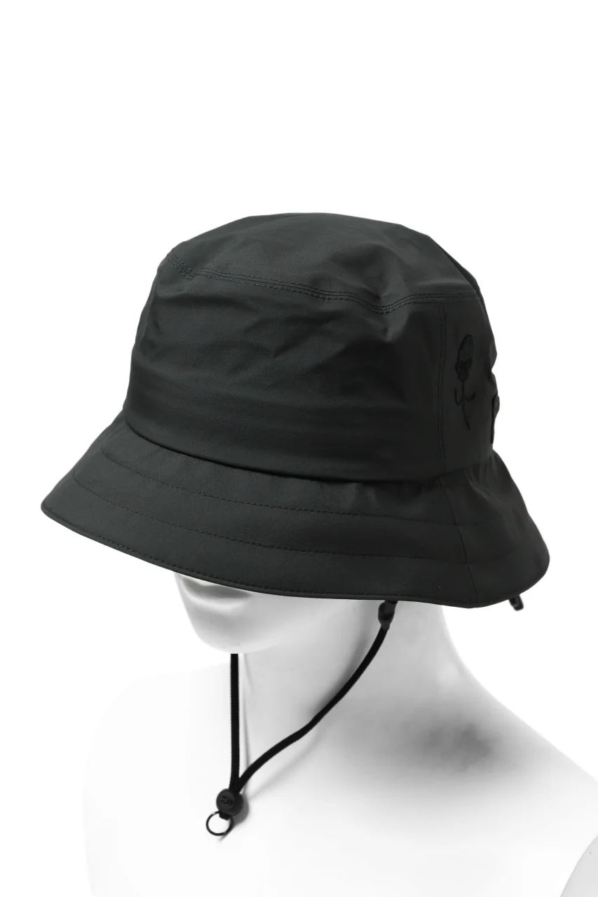 D-VEC x ALMOSTBLACK "GORETEX PRODUCT 3L SHELL" HAT (DARK GREY) - Image 6