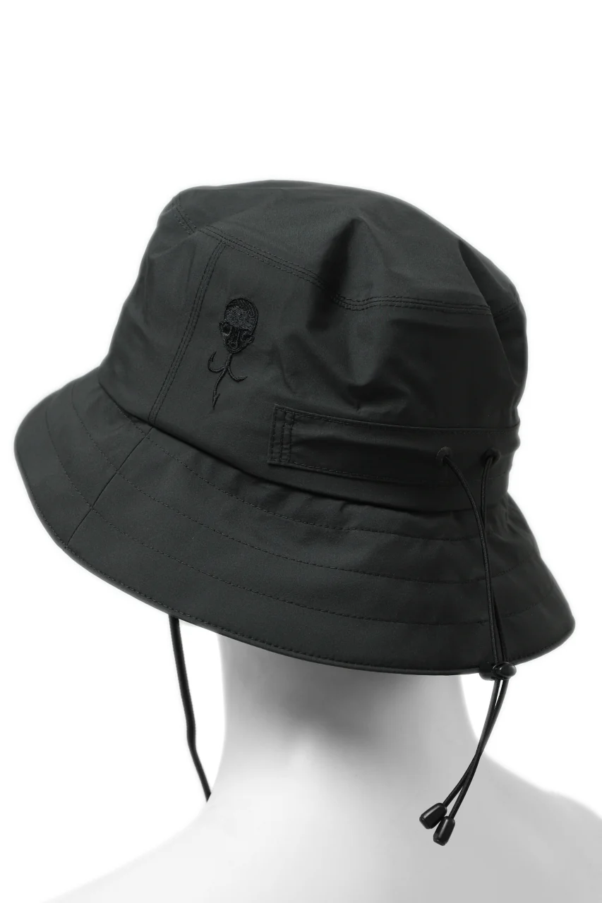 D-VEC x ALMOSTBLACK "GORETEX PRODUCT 3L SHELL" HAT (DARK GREY) - Image 8