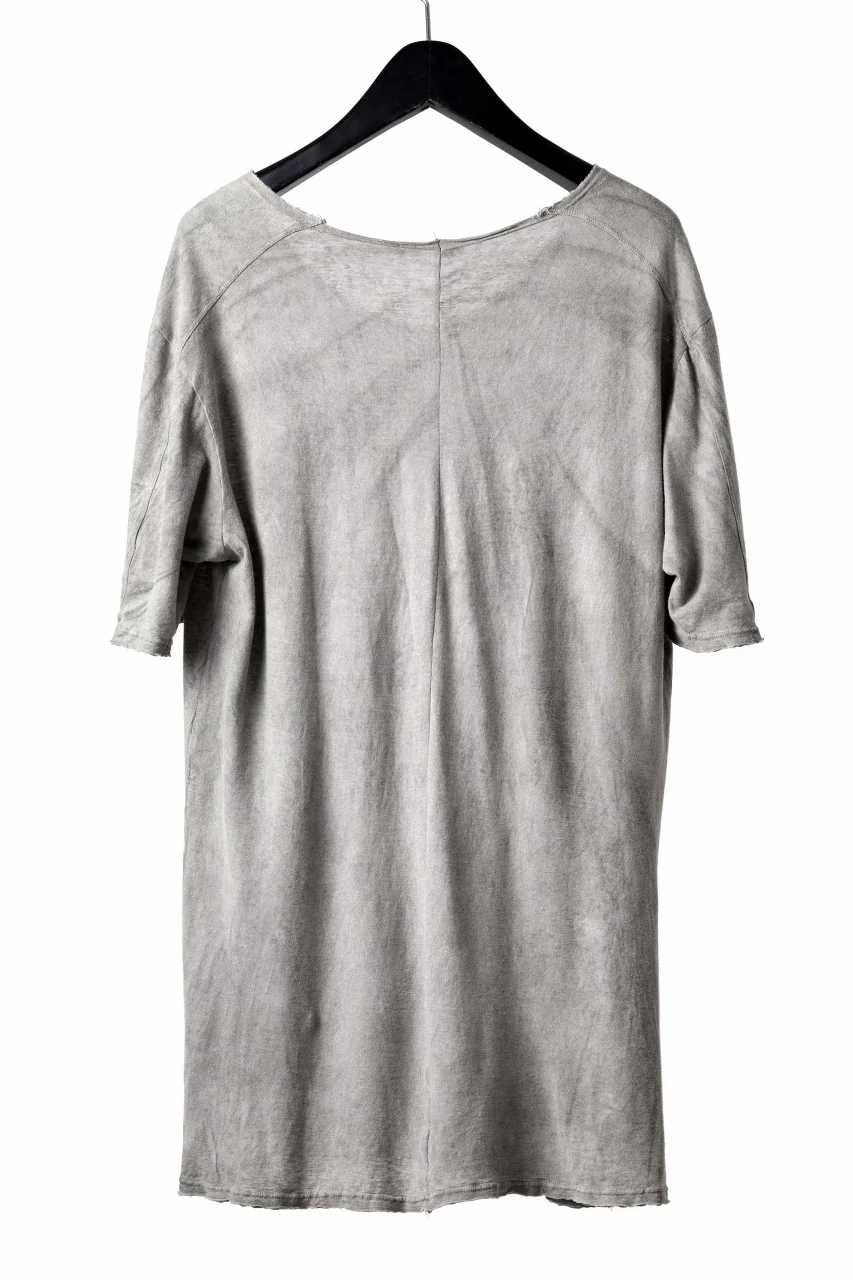 daub DYEING CENTRAL BACK SEAM ERGONOMIC T-SHIRT / SLAB COLI JERSEY (HAND DYED) - Image 3