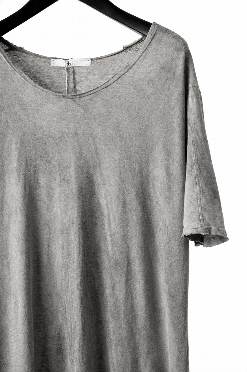 daub DYEING CENTRAL BACK SEAM ERGONOMIC T-SHIRT / SLAB COLI JERSEY (HAND DYED) - Image 4