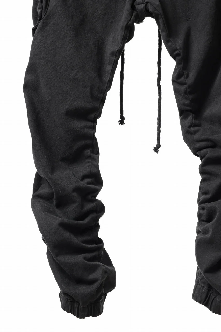 daub DYEING EASY CARGO GATHER PANTS / STRETCH DRILL PEACH HAND (BLACK) - Image 10