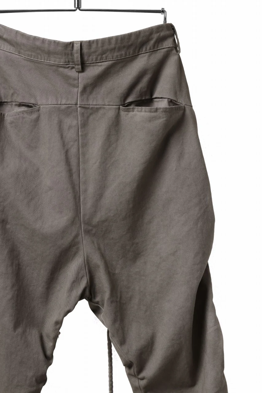 daub DYEING EASY CARGO GATHER PANTS / STRETCH DRILL PEACH HAND (TAUPE GREY) - Image 12
