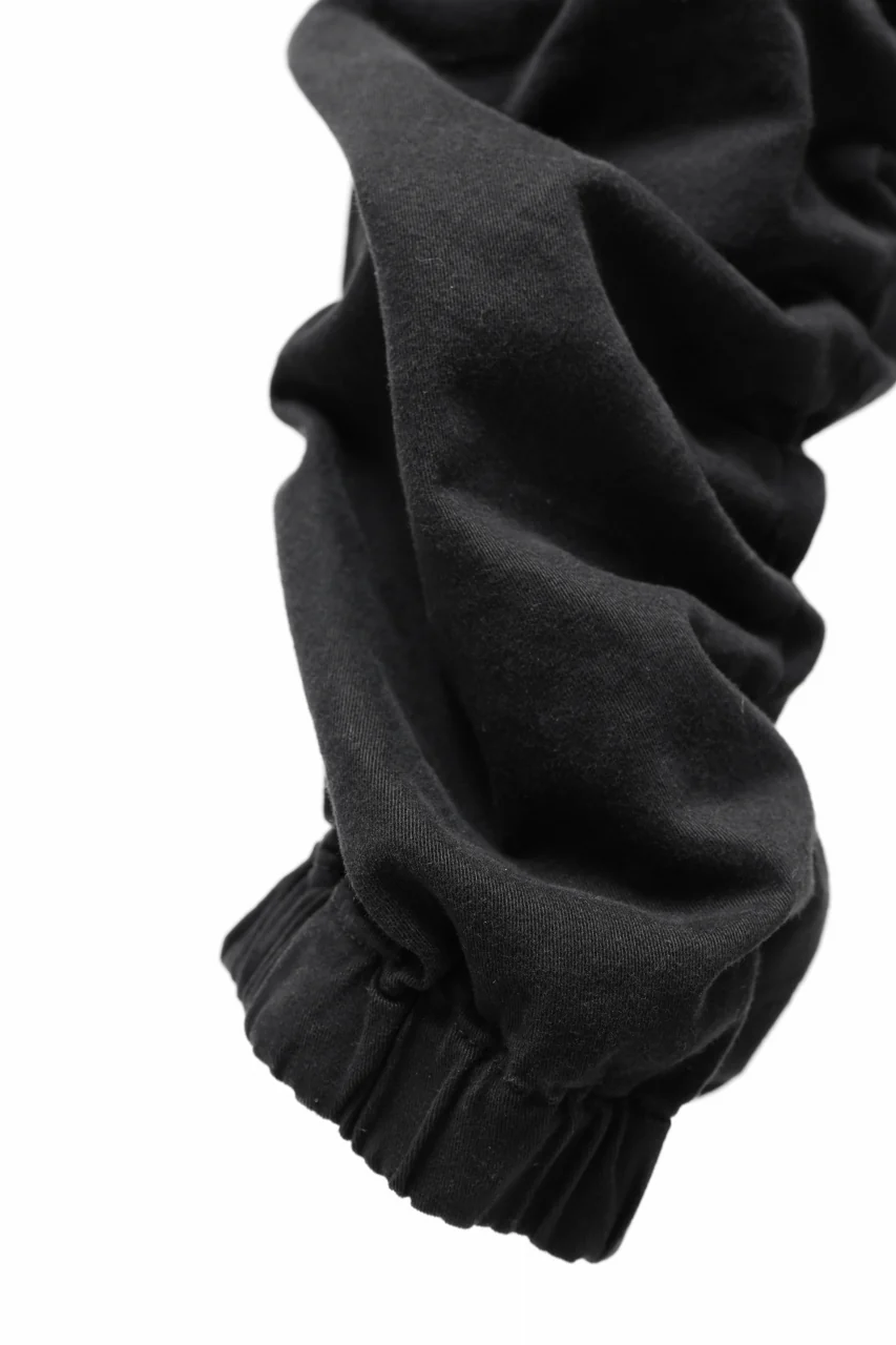 daub DYEING EASY CARGO GATHER PANTS / STRETCH TWILL COTTON (BLACK) - Image 12