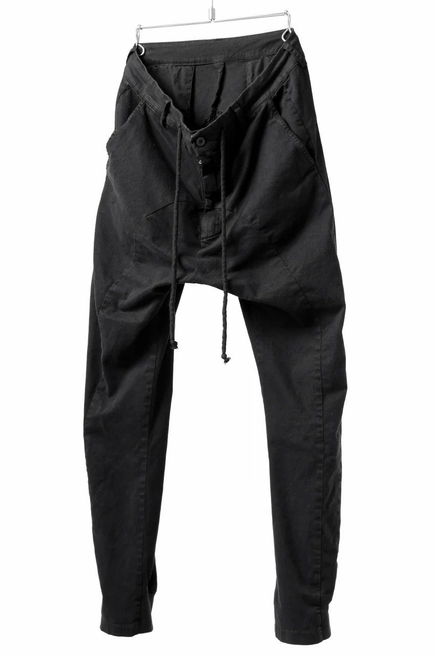 daub DYEING EASY TROUSER PANTS / STRETCH TWILL COTTON (BLACK) - Image 14