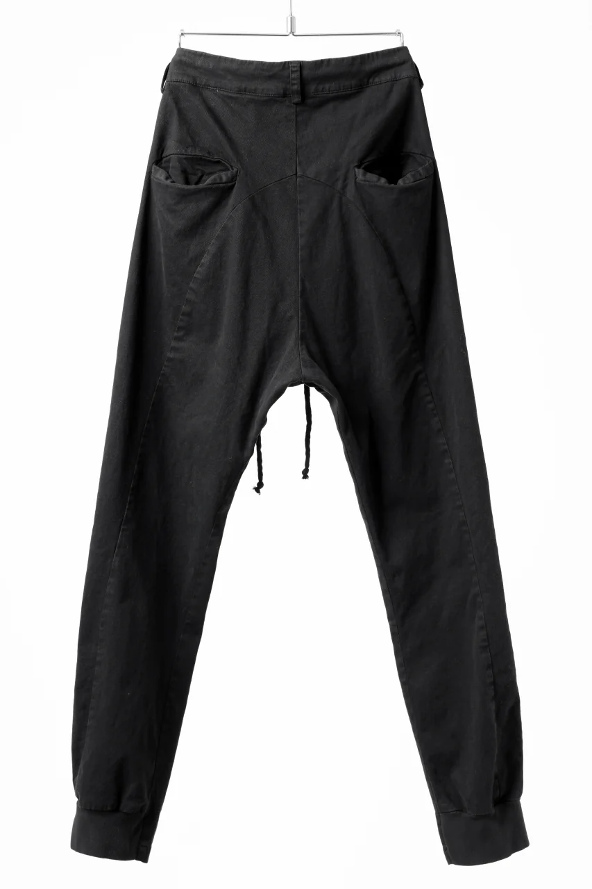 daub DYEING EASY TROUSER PANTS / STRETCH TWILL COTTON (BLACK) - Image 15