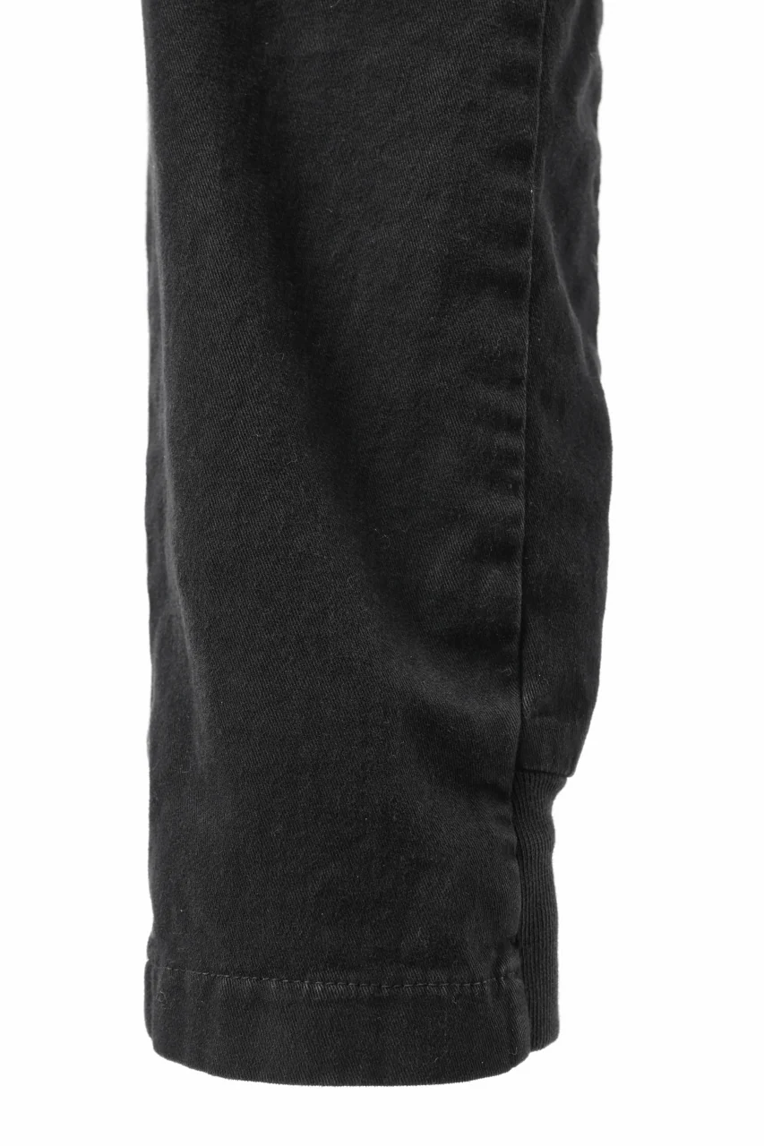 daub DYEING EASY TROUSER PANTS / STRETCH TWILL COTTON (BLACK) - Image 20