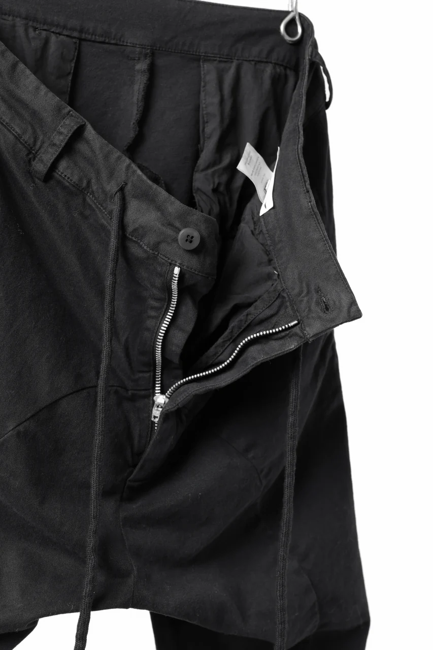 daub DYEING EASY TROUSER PANTS / STRETCH TWILL COTTON (BLACK) - Image 24