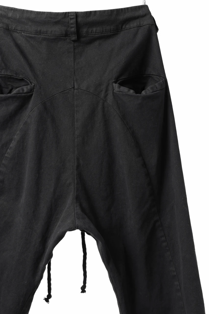 daub DYEING EASY TROUSER PANTS / STRETCH TWILL COTTON (BLACK) - Image 25