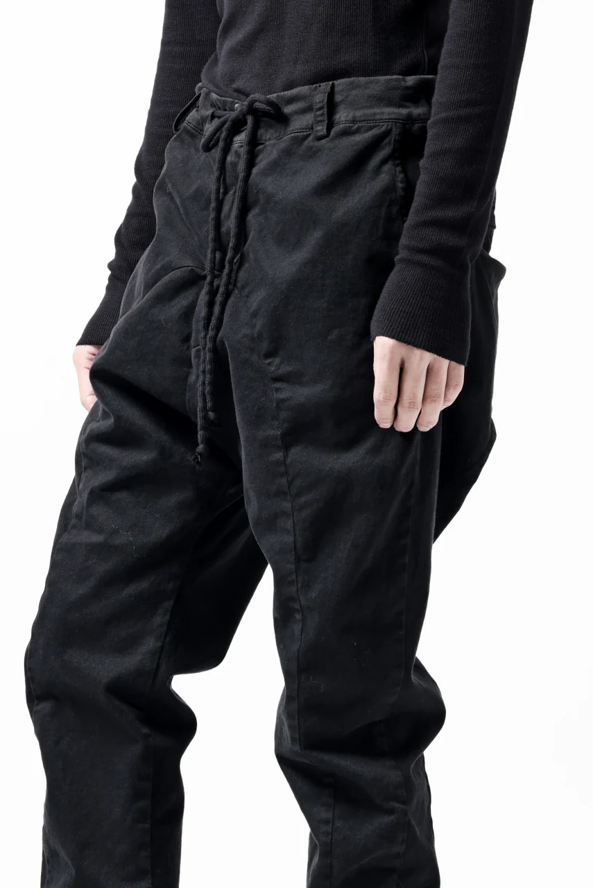 daub DYEING EASY TROUSER PANTS / STRETCH TWILL COTTON (BLACK) - Image 28