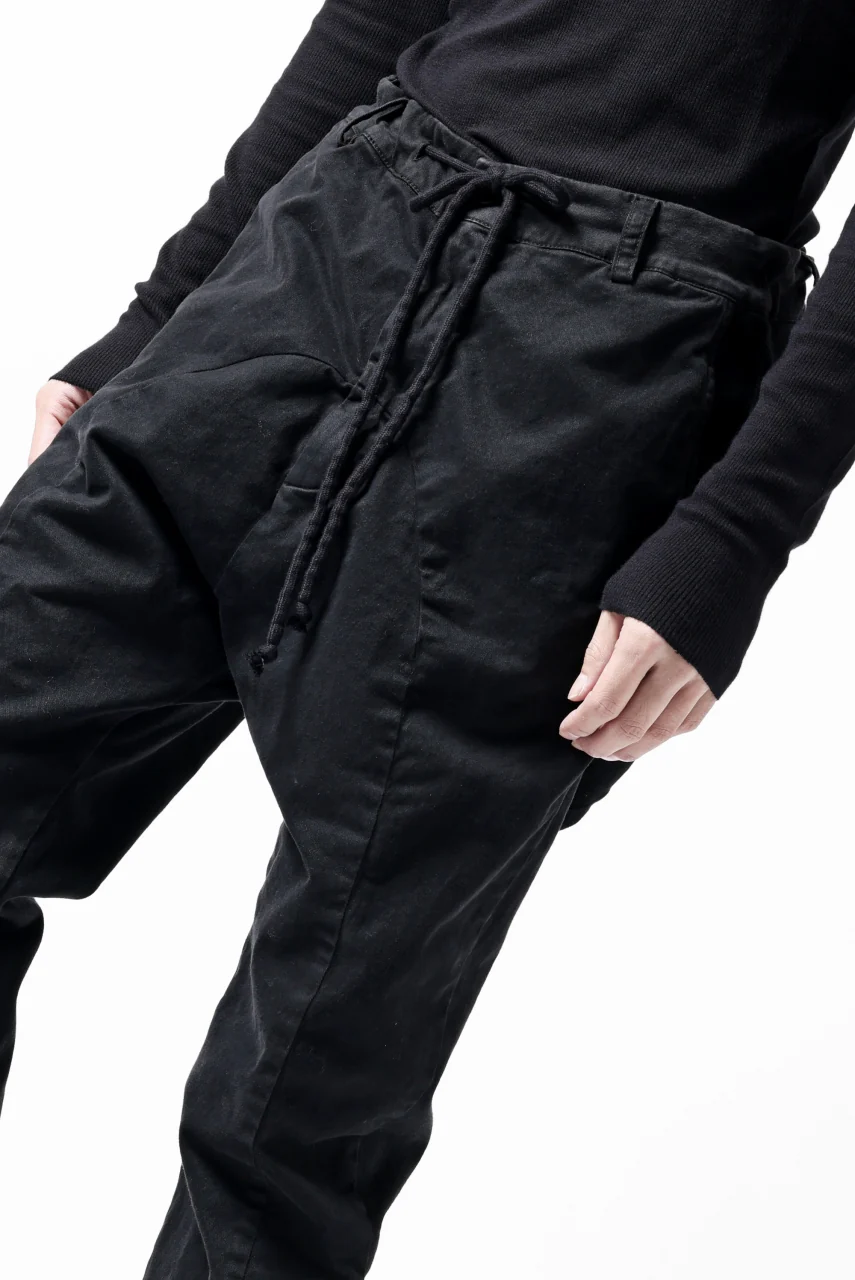 daub DYEING EASY TROUSER PANTS / STRETCH TWILL COTTON (BLACK) - Image 29