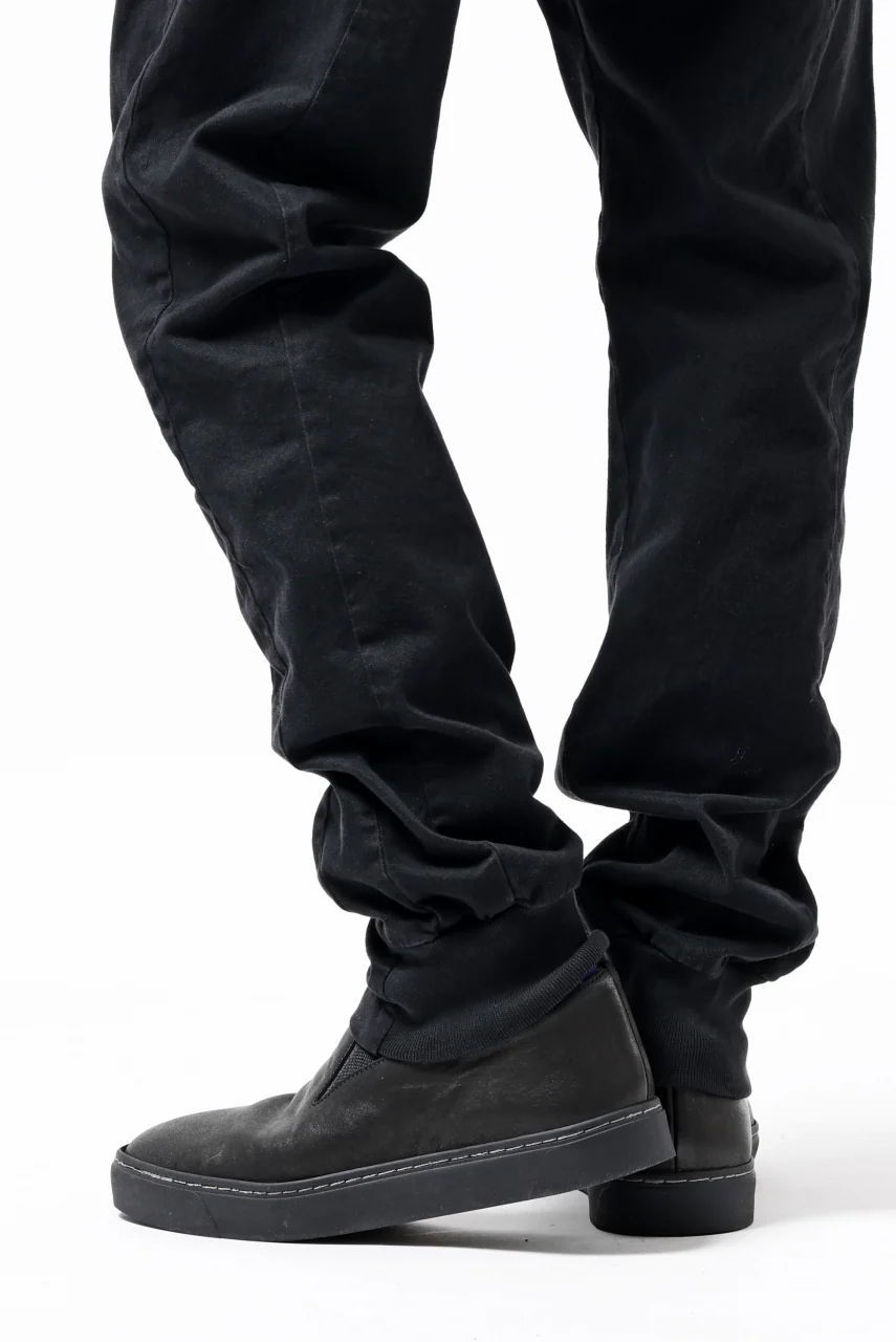 daub DYEING EASY TROUSER PANTS / STRETCH TWILL COTTON (BLACK) - Image 33