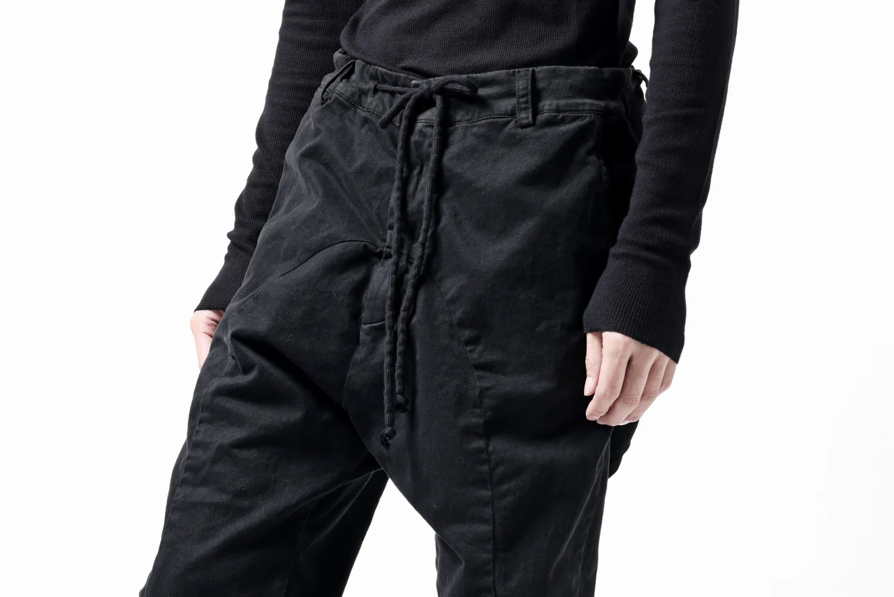 daub DYEING EASY TROUSER PANTS / STRETCH TWILL COTTON (BLACK) - Image 36
