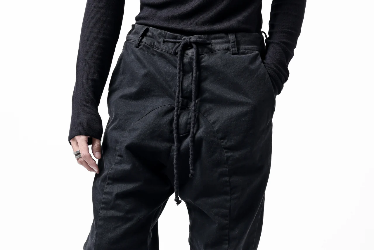 daub DYEING EASY TROUSER PANTS / STRETCH TWILL COTTON (BLACK) - Image 38