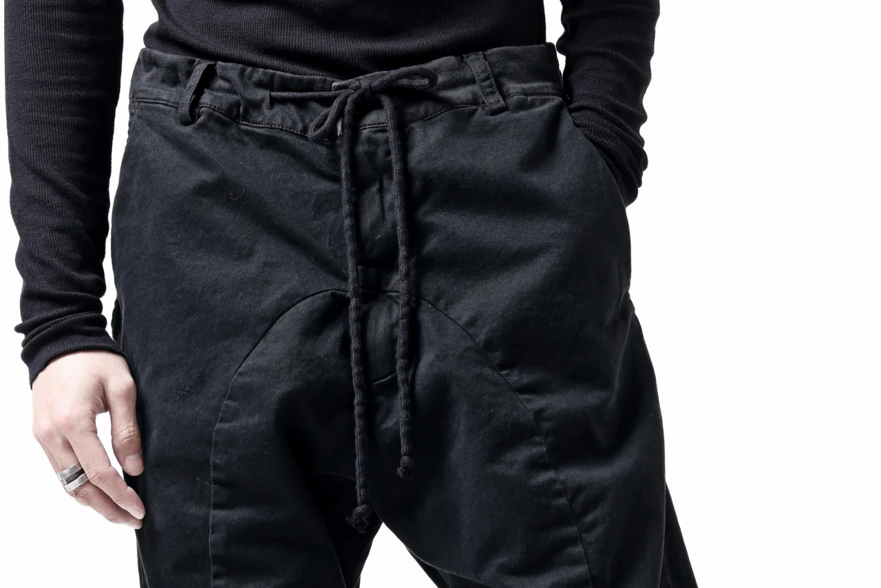 daub DYEING EASY TROUSER PANTS / STRETCH TWILL COTTON (BLACK) - Image 39