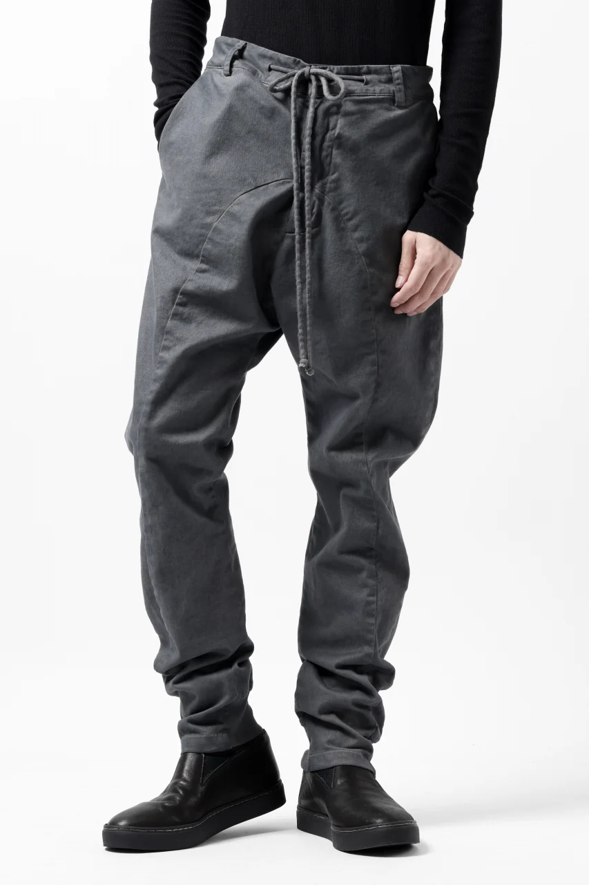 daub DYEING EASY TROUSER PANTS / STRETCH TWILL COTTON (GREY) - Image 11