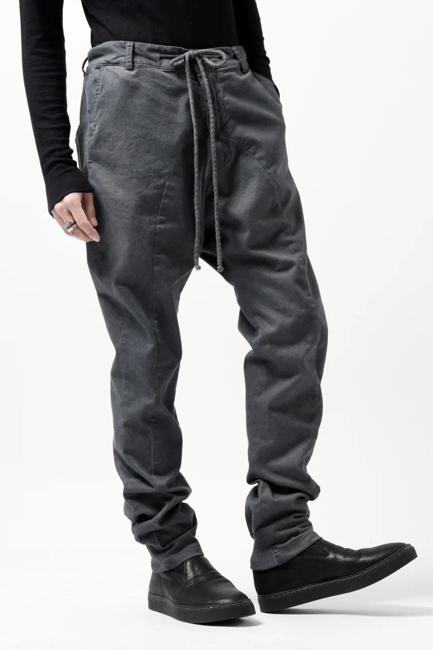 daub DYEING EASY TROUSER PANTS / STRETCH TWILL COTTON (GREY) - Image 13