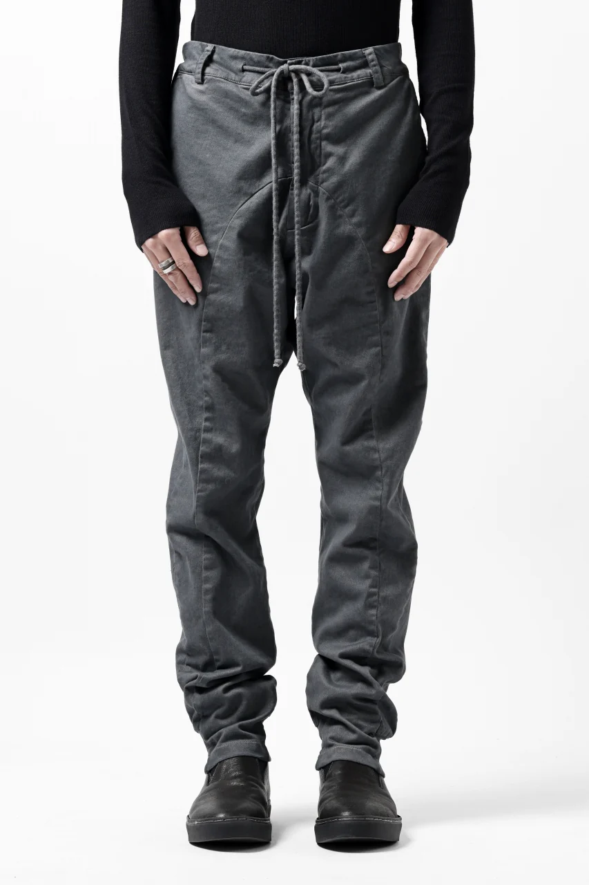 daub DYEING EASY TROUSER PANTS / STRETCH TWILL COTTON (GREY) - Image 2