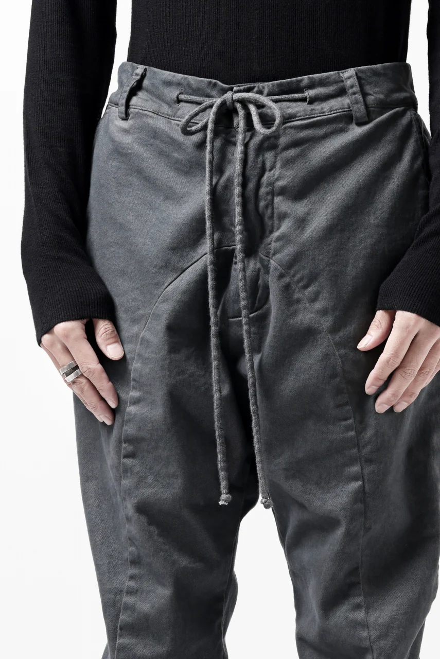 daub DYEING EASY TROUSER PANTS / STRETCH TWILL COTTON (GREY) - Image 27