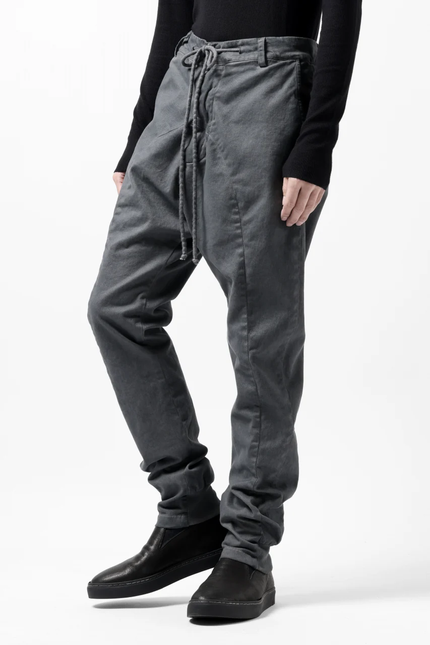 daub DYEING EASY TROUSER PANTS / STRETCH TWILL COTTON (GREY) - Image 3