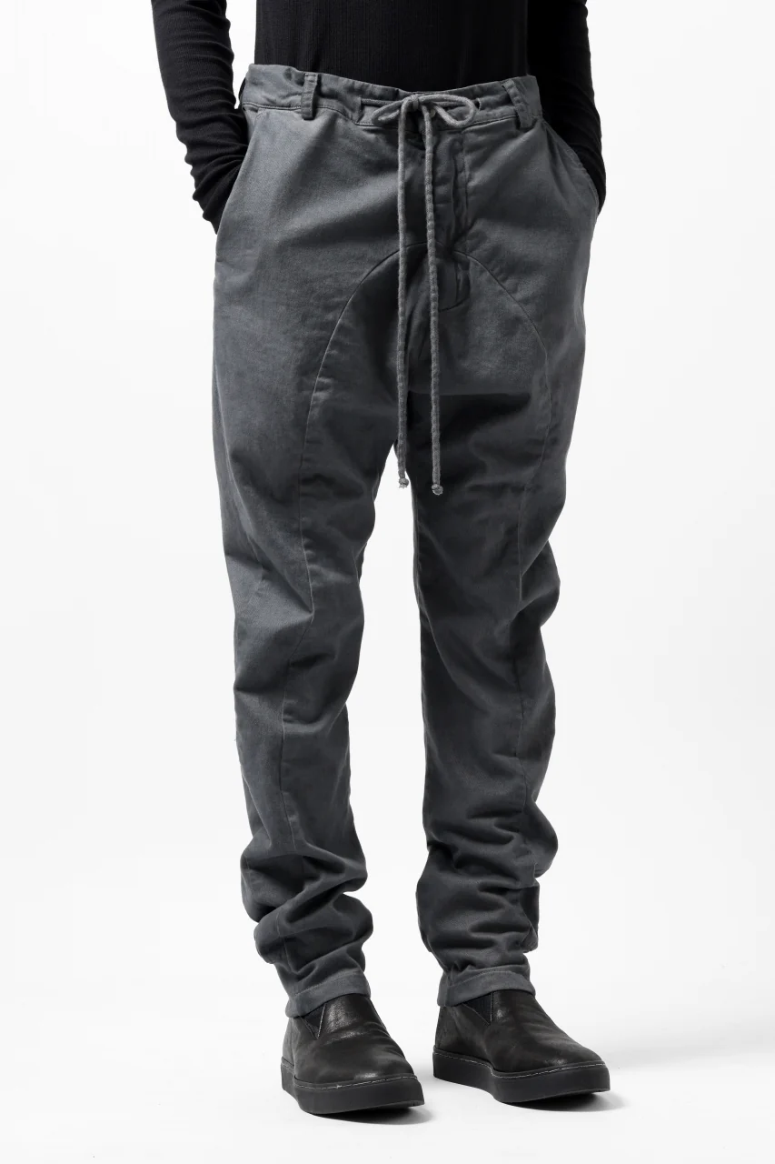 daub DYEING EASY TROUSER PANTS / STRETCH TWILL COTTON (GREY) - Image 8