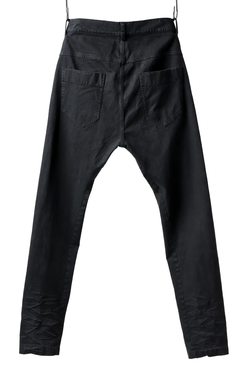 daub DYEING ERGONOMIC PANTS / STRETCH COTTON (BLACK) - Image 3