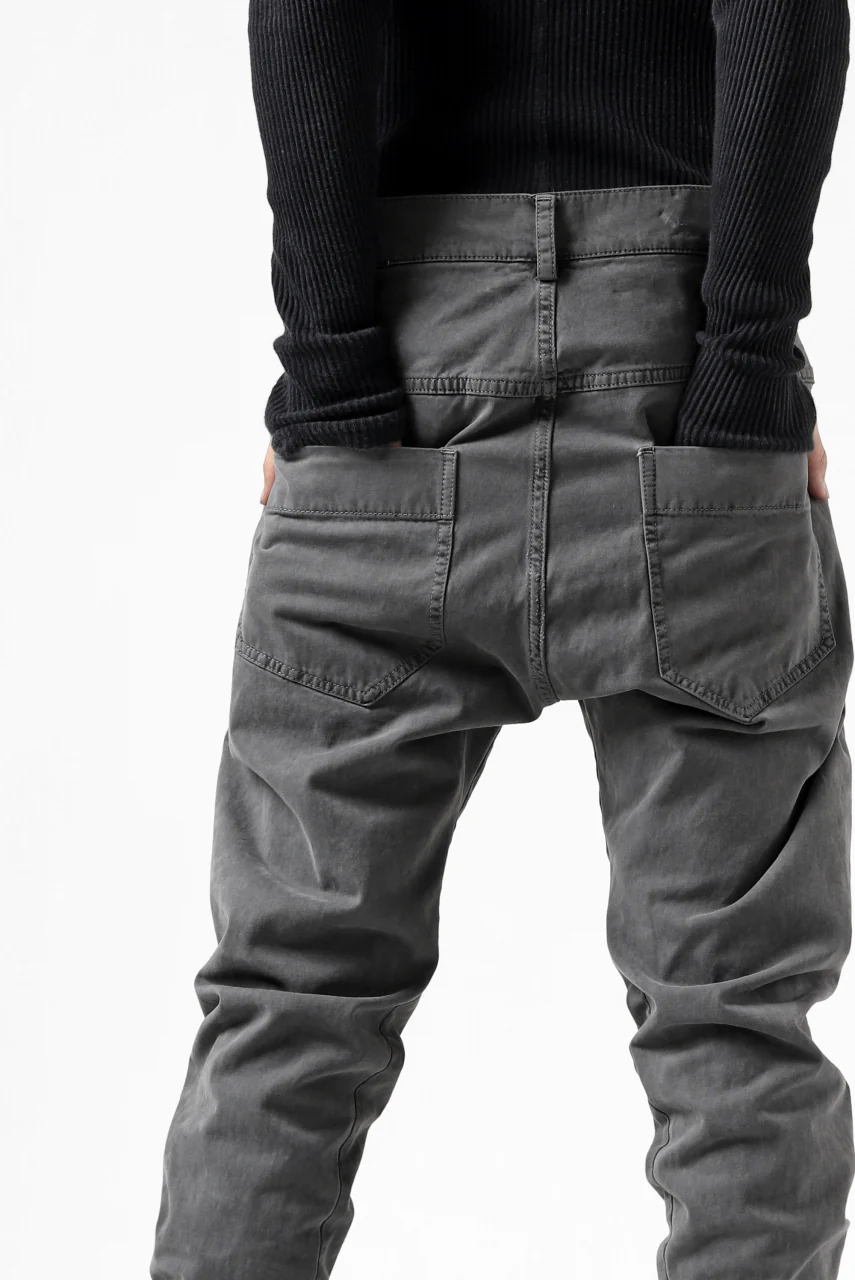 daub DYEING ERGONOMIC PANTS / STRETCH COTTON (GREY) - Image 30