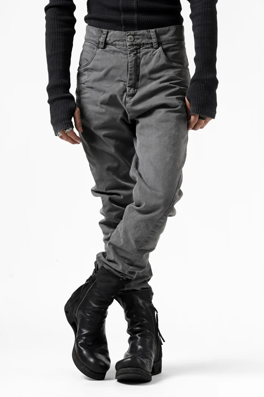 daub DYEING ERGONOMIC PANTS / STRETCH COTTON (GREY) - Image 8