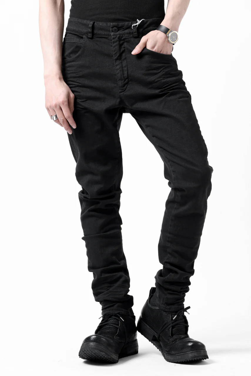 daub DYEING ERGONOMIC SLIM PANTS / L.TWILL (BLACK) - Image 2