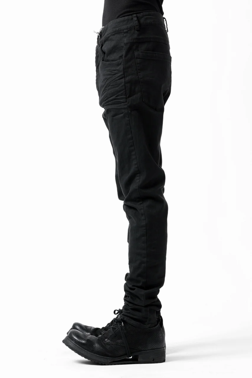 daub DYEING ERGONOMIC SLIM PANTS / L.TWILL (BLACK) - Image 5