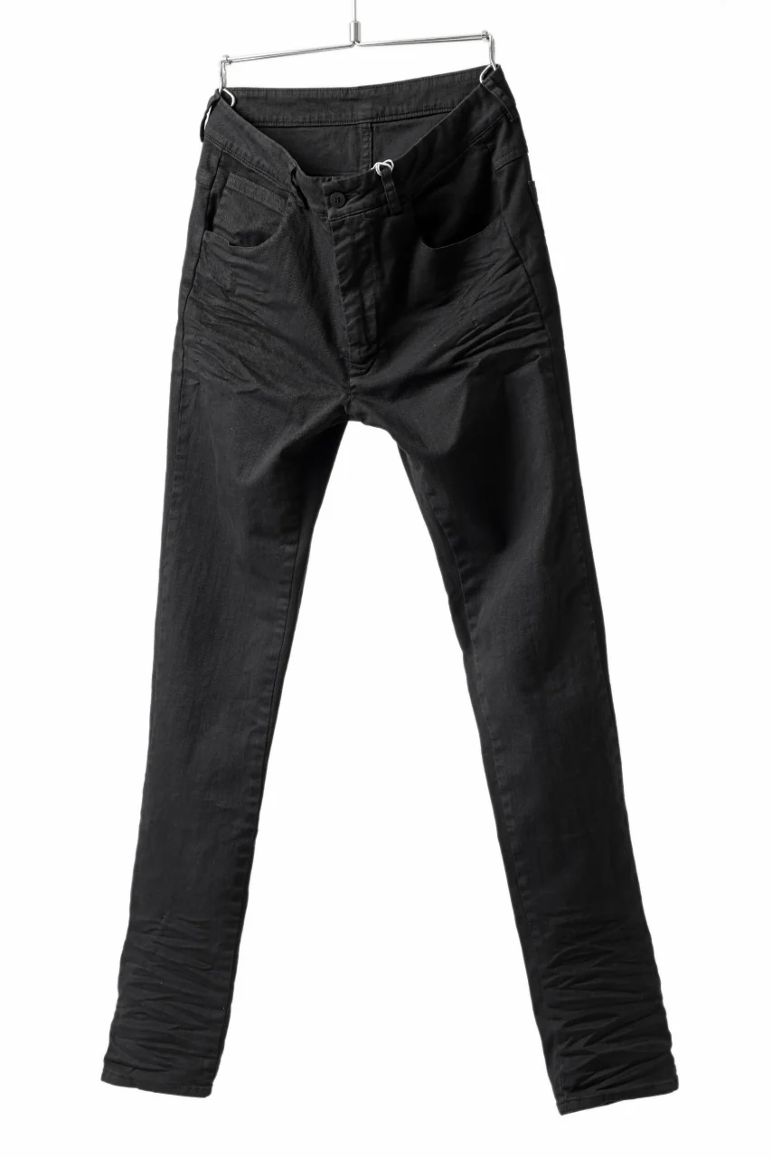 daub DYEING ERGONOMIC SLIM PANTS / L.TWILL (BLACK) - Image 7