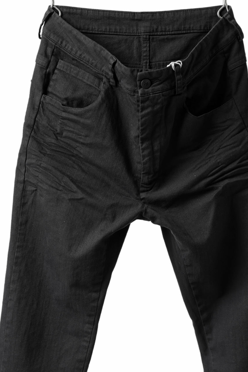 daub DYEING ERGONOMIC SLIM PANTS / L.TWILL (BLACK) - Image 9