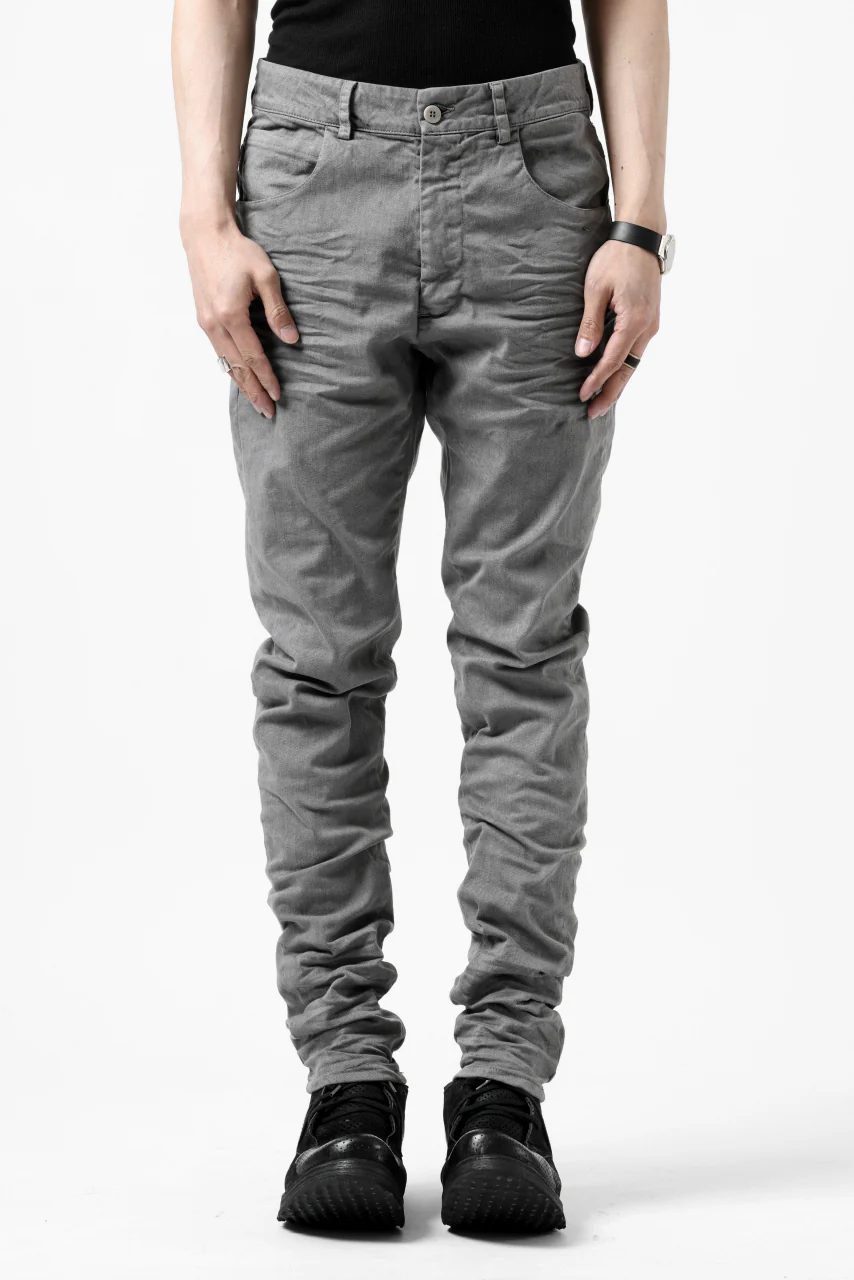 daub DYEING ERGONOMIC SLIM PANTS / L.TWILL (GREY) - Image 2