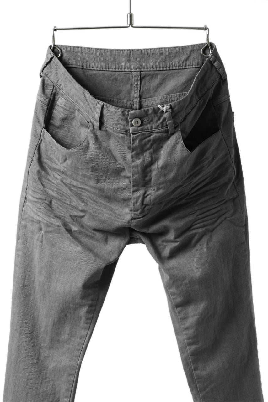 daub DYEING ERGONOMIC SLIM PANTS / L.TWILL (GREY) - Image 8