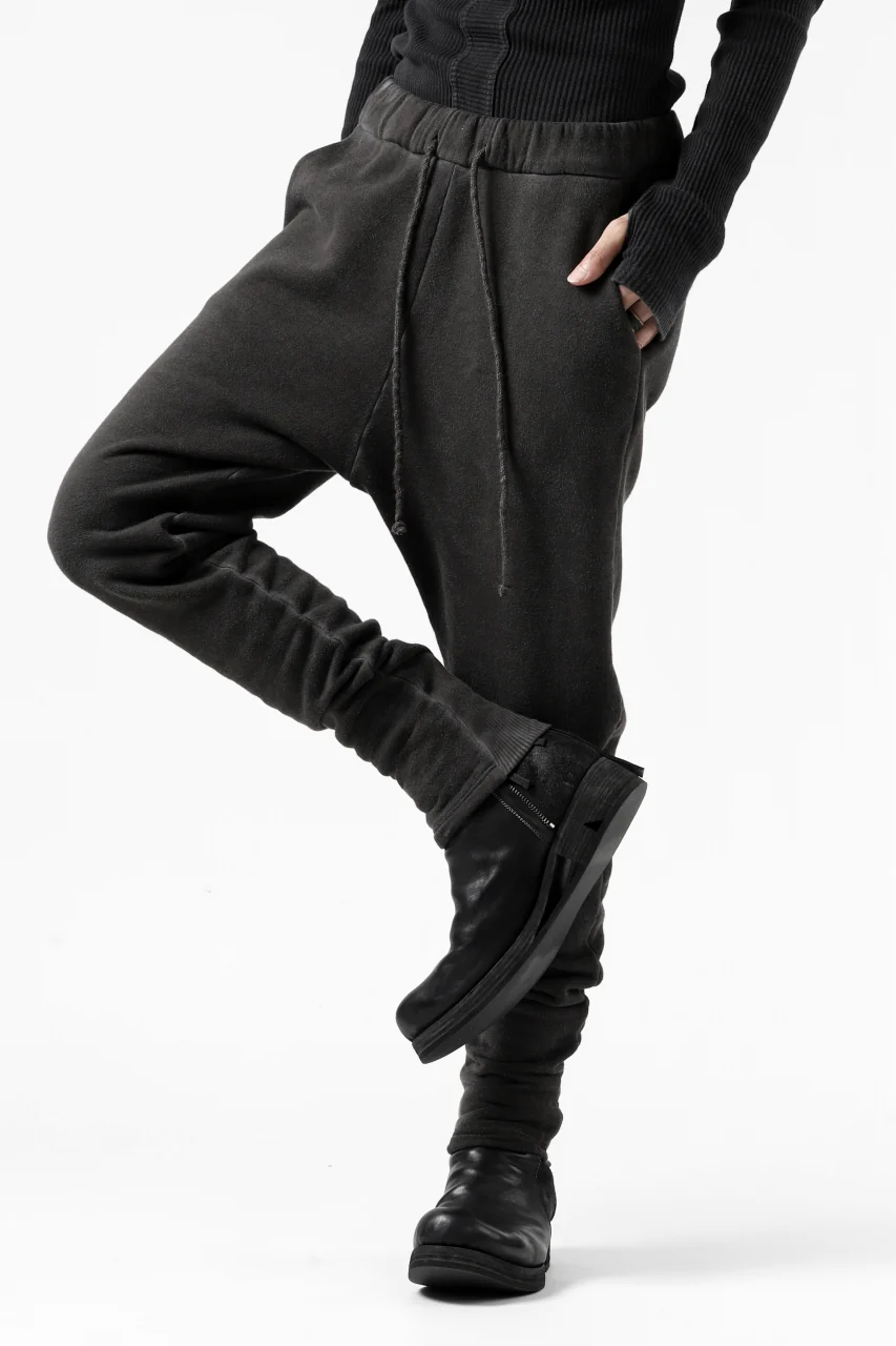 daub DYEING JOG-PANTS / COTTON FLEECY (DARK GREY) - Image 10