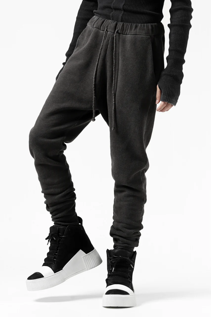 daub DYEING JOG-PANTS / COTTON FLEECY (DARK GREY) - Image 25
