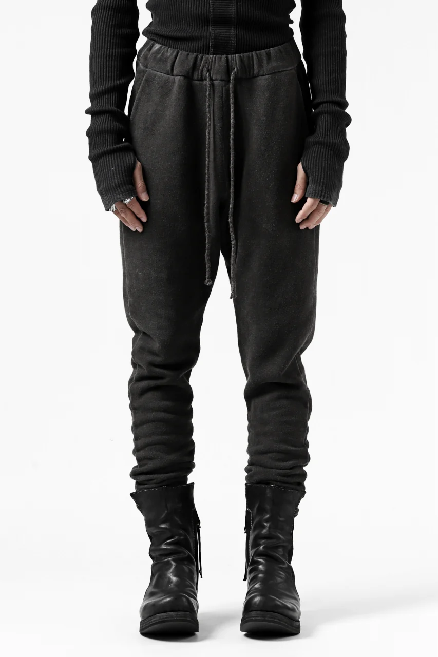 daub DYEING JOG-PANTS / COTTON FLEECY (DARK GREY) - Image 3