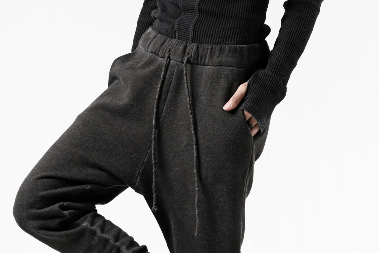 daub DYEING JOG-PANTS / COTTON FLEECY (DARK GREY) - Image 34