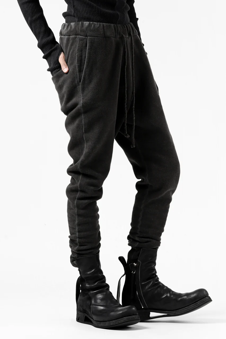 daub DYEING JOG-PANTS / COTTON FLEECY (DARK GREY) - Image 4